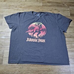 Jurassic Park Graphic Tee - Gray